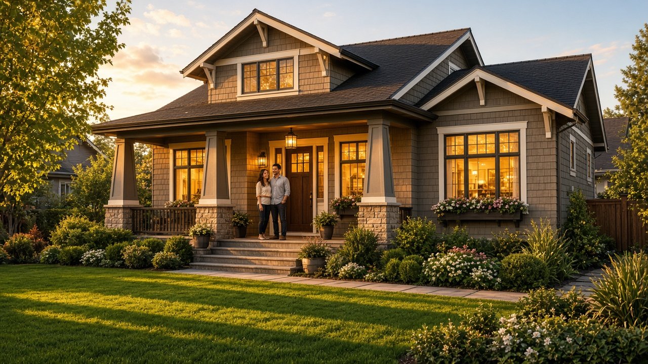 Modern suburban family home